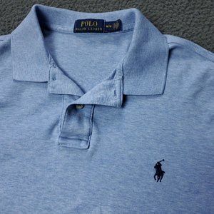 Polo Ralph Lauren  Shirt Short Sleeve Cotton Blue Mens Size M Medium
